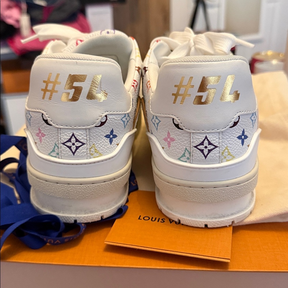 Louis Vuitton x TM White Multicolor Trainer Sneaker - Picture 3 of 8